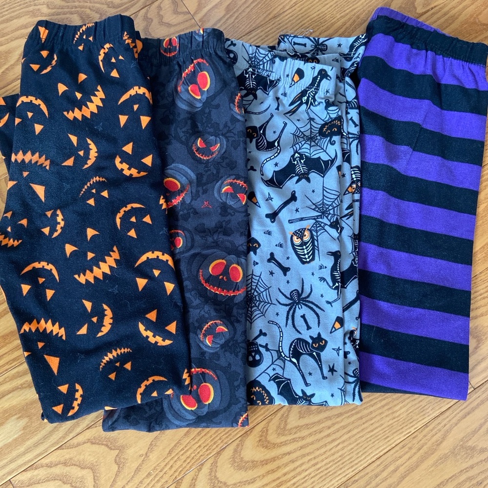 Girls Halloween Themed Leggings Set size 6-8